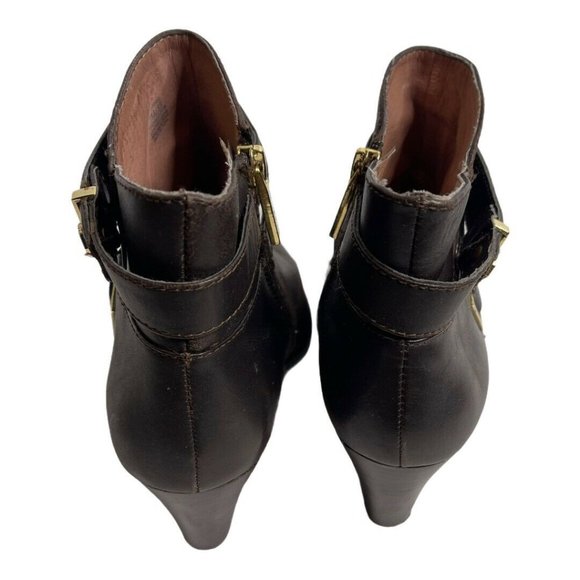 Louise Et Cie Ranier  Leather Heeled Ankle Booties - Picture 7 of 12